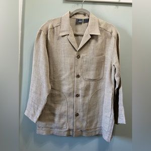 Liz Wear Petite 100% Linen Women’s Jacket Blazer Size Medium